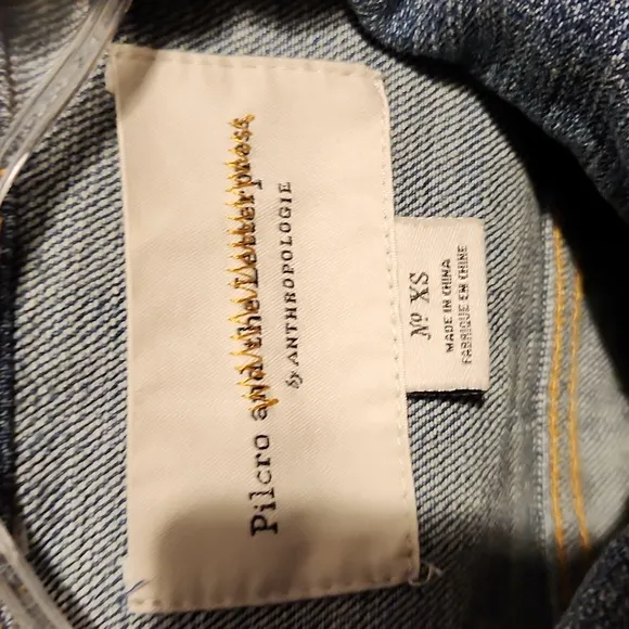 Pilcro Anthropologie Denim and Knit Women's Jacket