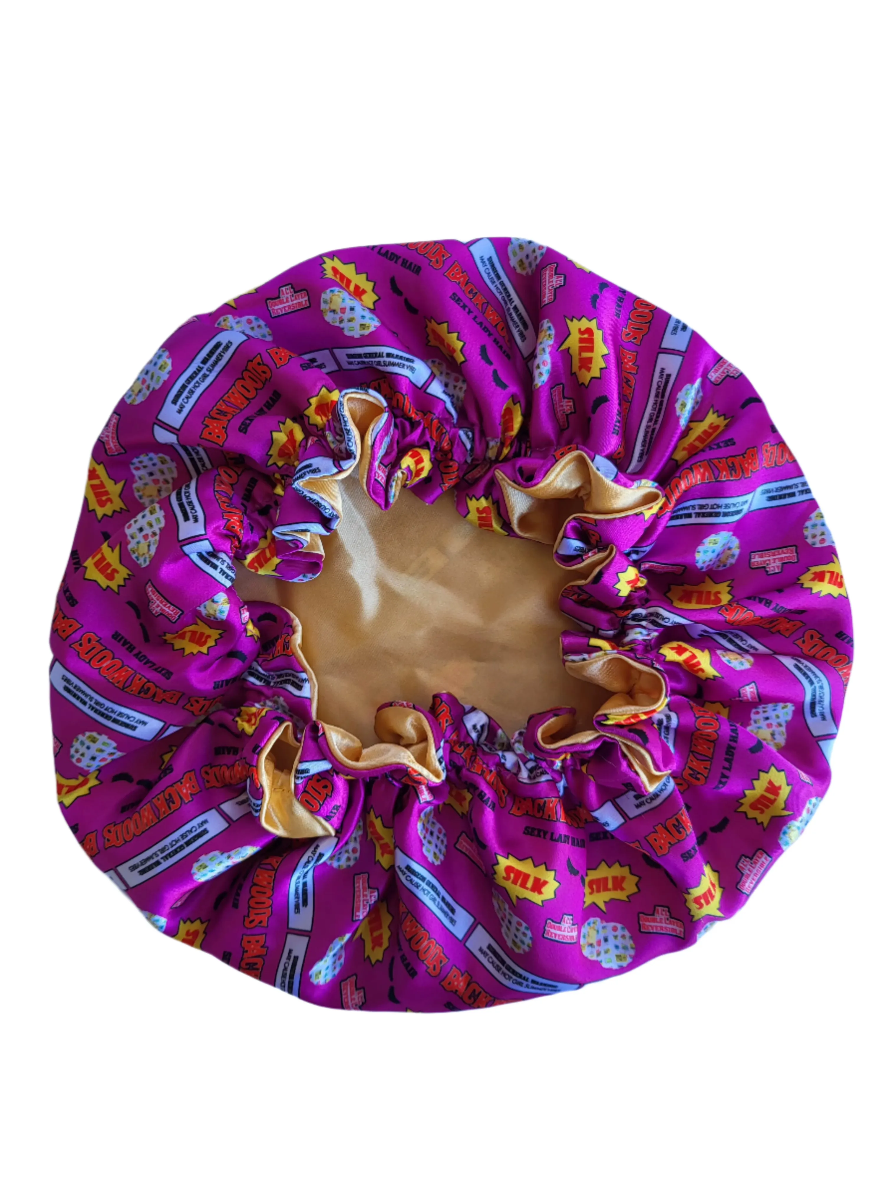 PINK & GOLD VIBES Reversible Sleeping Satin Hair Bonnet