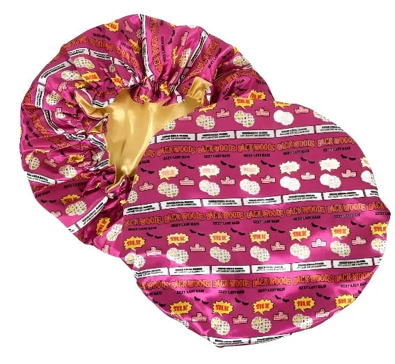 PINK & GOLD VIBES Reversible Sleeping Satin Hair Bonnet