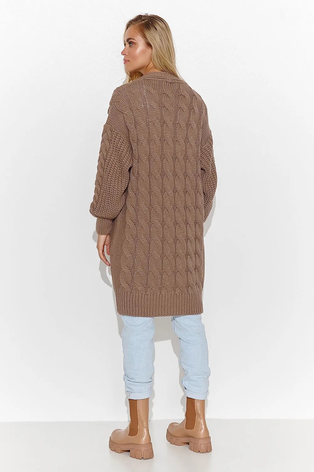 Plaid Weave Luxe Cardigan Sweater