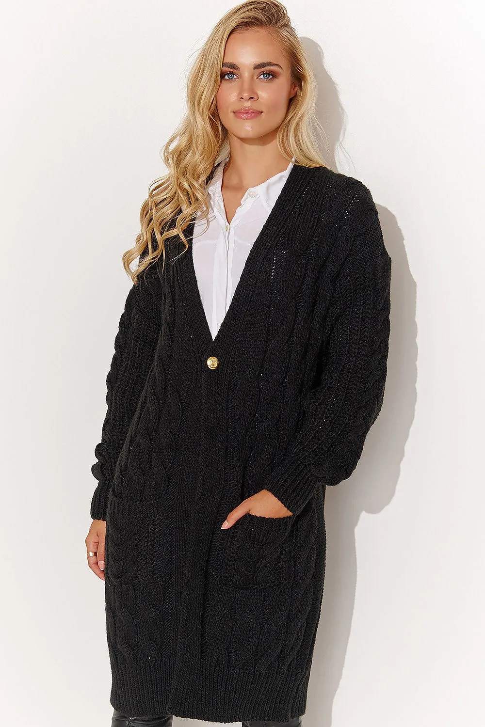 Plaid Weave Luxe Cardigan Sweater