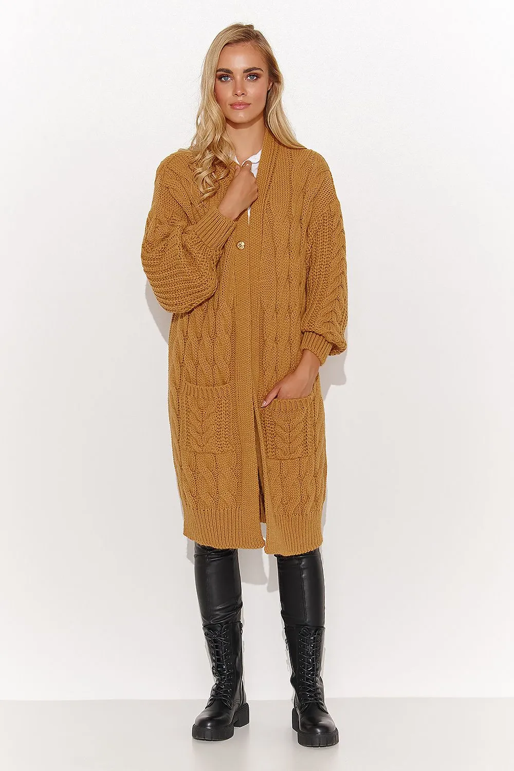 Plaid Weave Luxe Cardigan Sweater