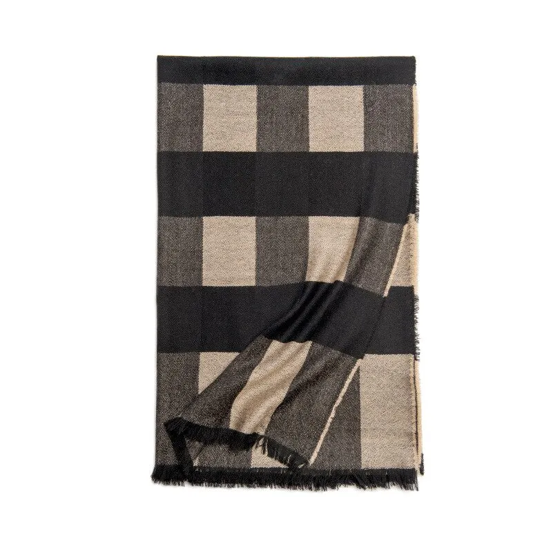 Plaid Wool Scarf