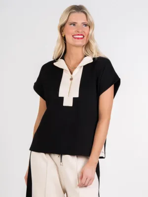 Poppy Pullover (Black Sand)