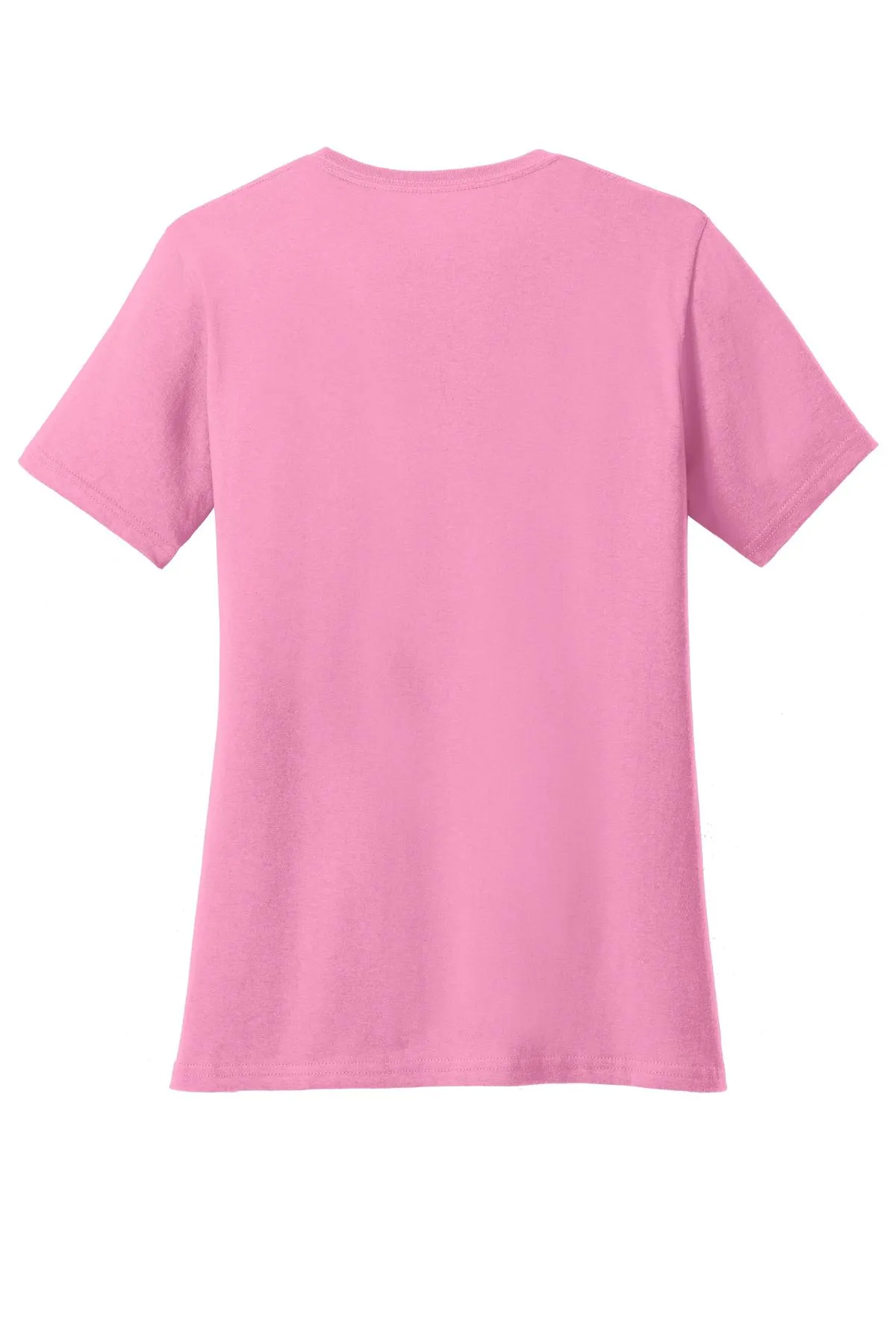 Port & Company Women's Core Cotton V-Neck Tee. LPC54V Candy Pink