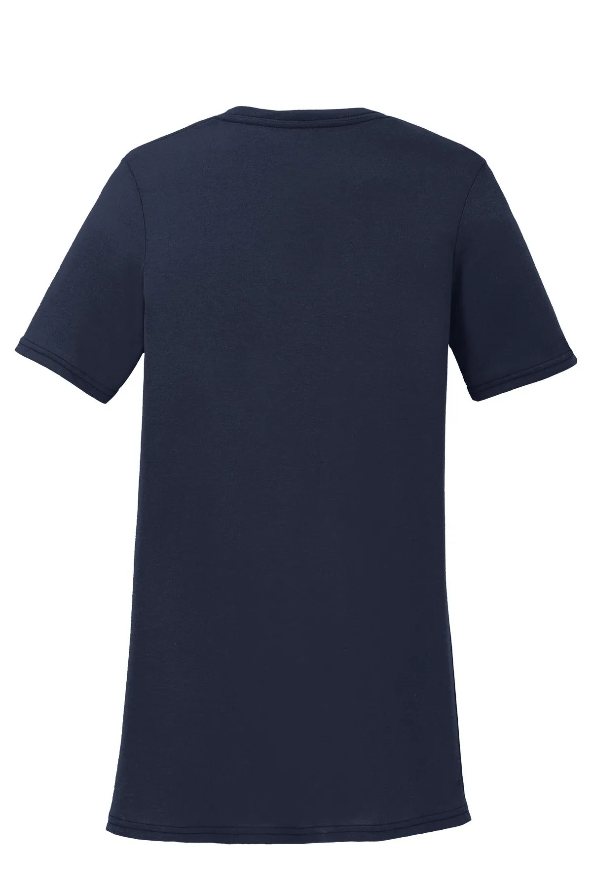 Port & Company Women's Performance Blend V-Neck Tee. LPC381V Deep Navy