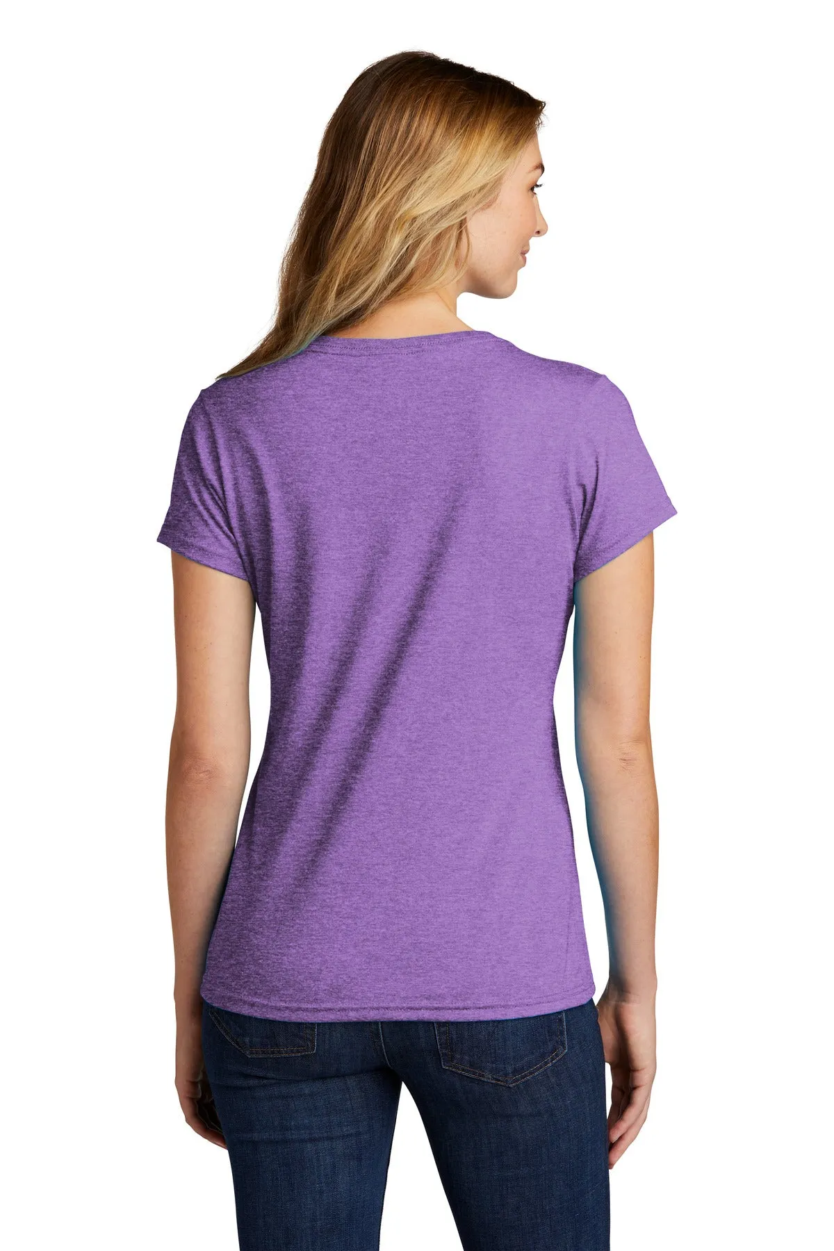 Port & Company  Women's Tri-Blend V-Neck Tee. LPC330V Team Purple Heather