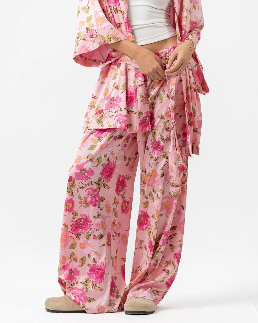 Printed Women's Satin Pants