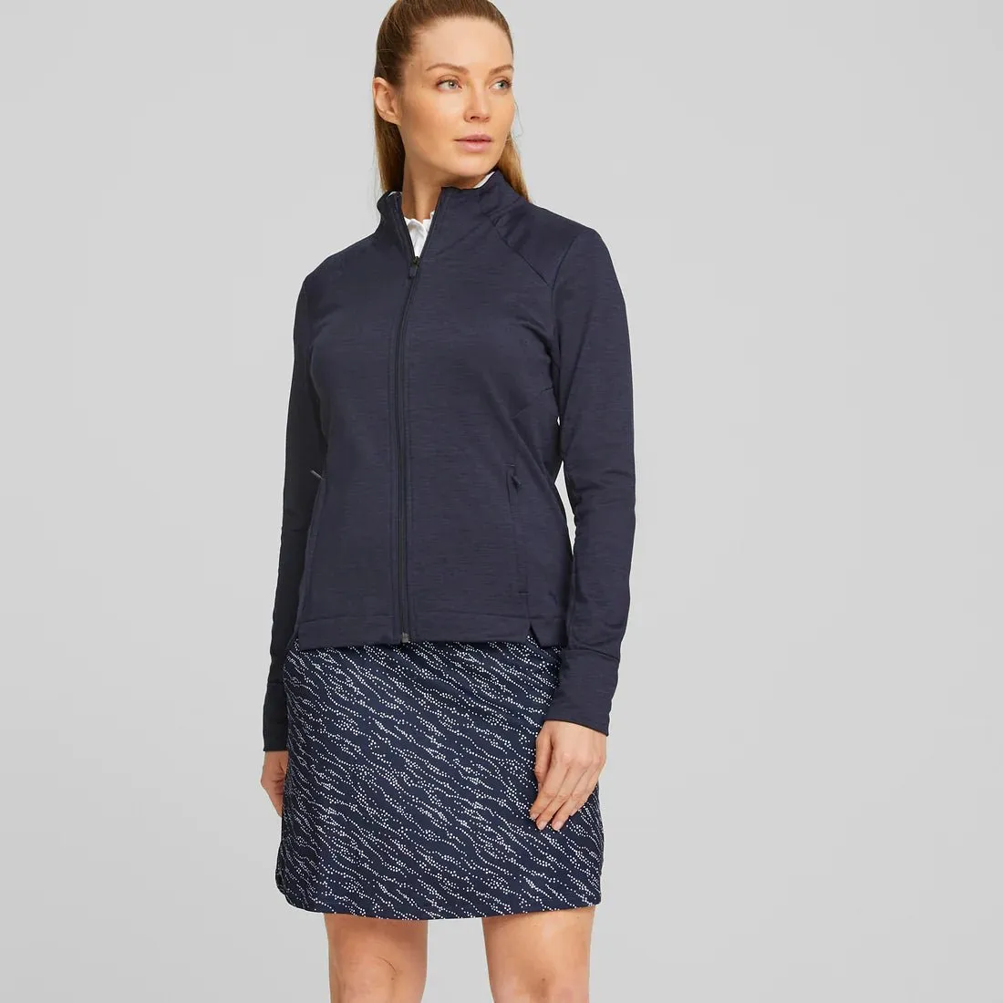 Puma Women's CLOUDSPUN Heather Full Zip Golf Jacket