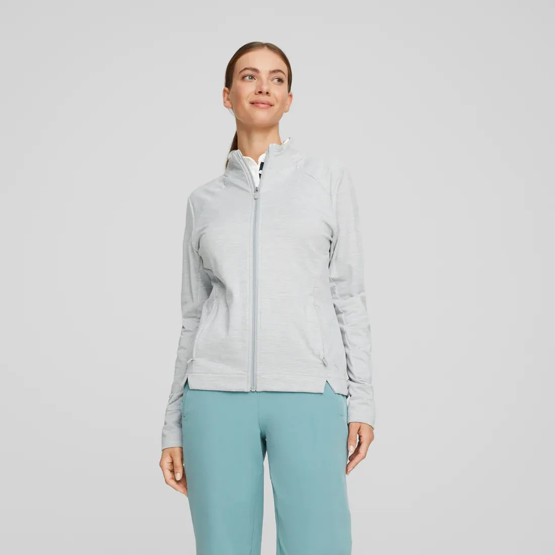 Puma Women's CLOUDSPUN Heather Full Zip Golf Jacket