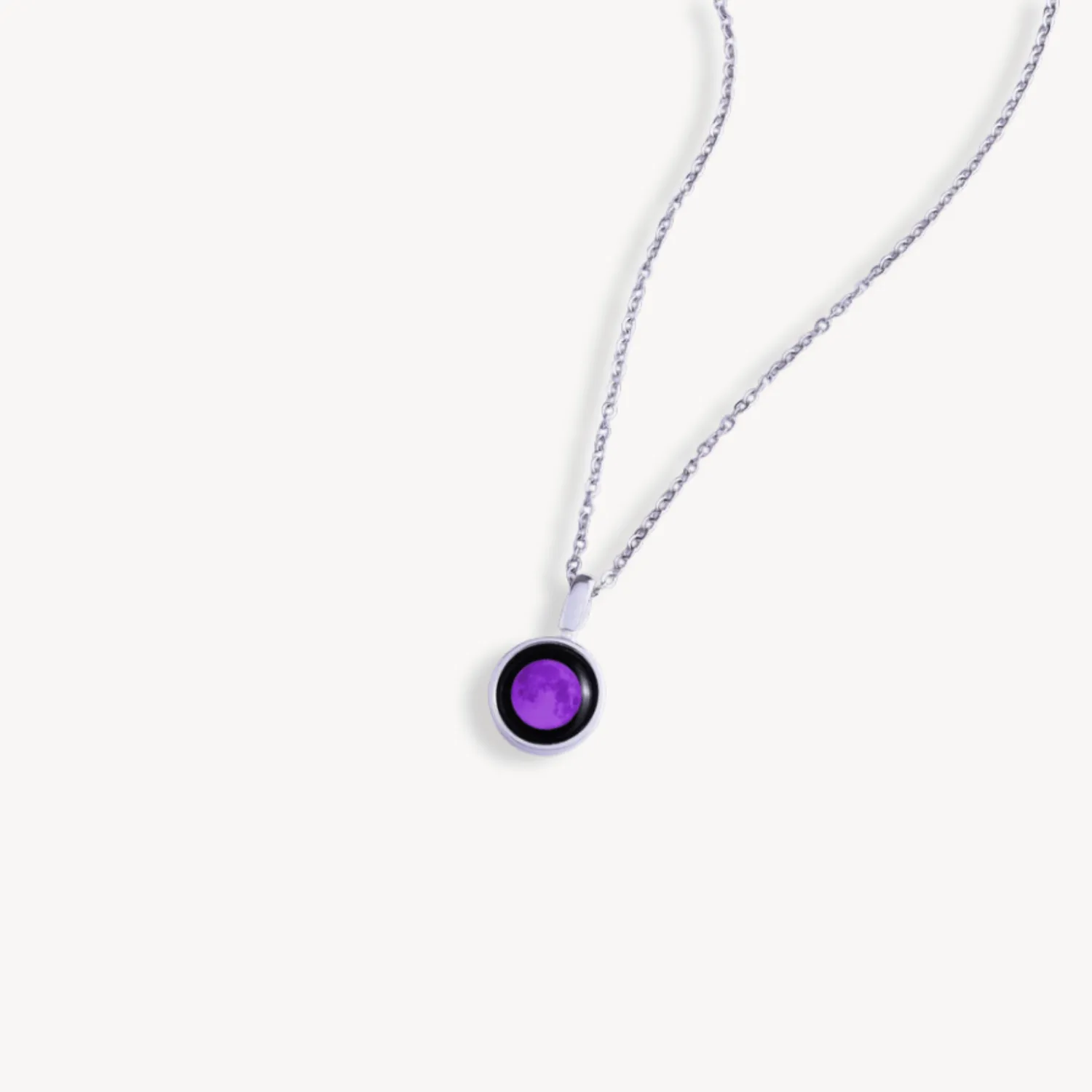 Purple Moon Sky Light in Stainless Steel
