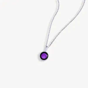Purple Moon Sky Light in Stainless Steel