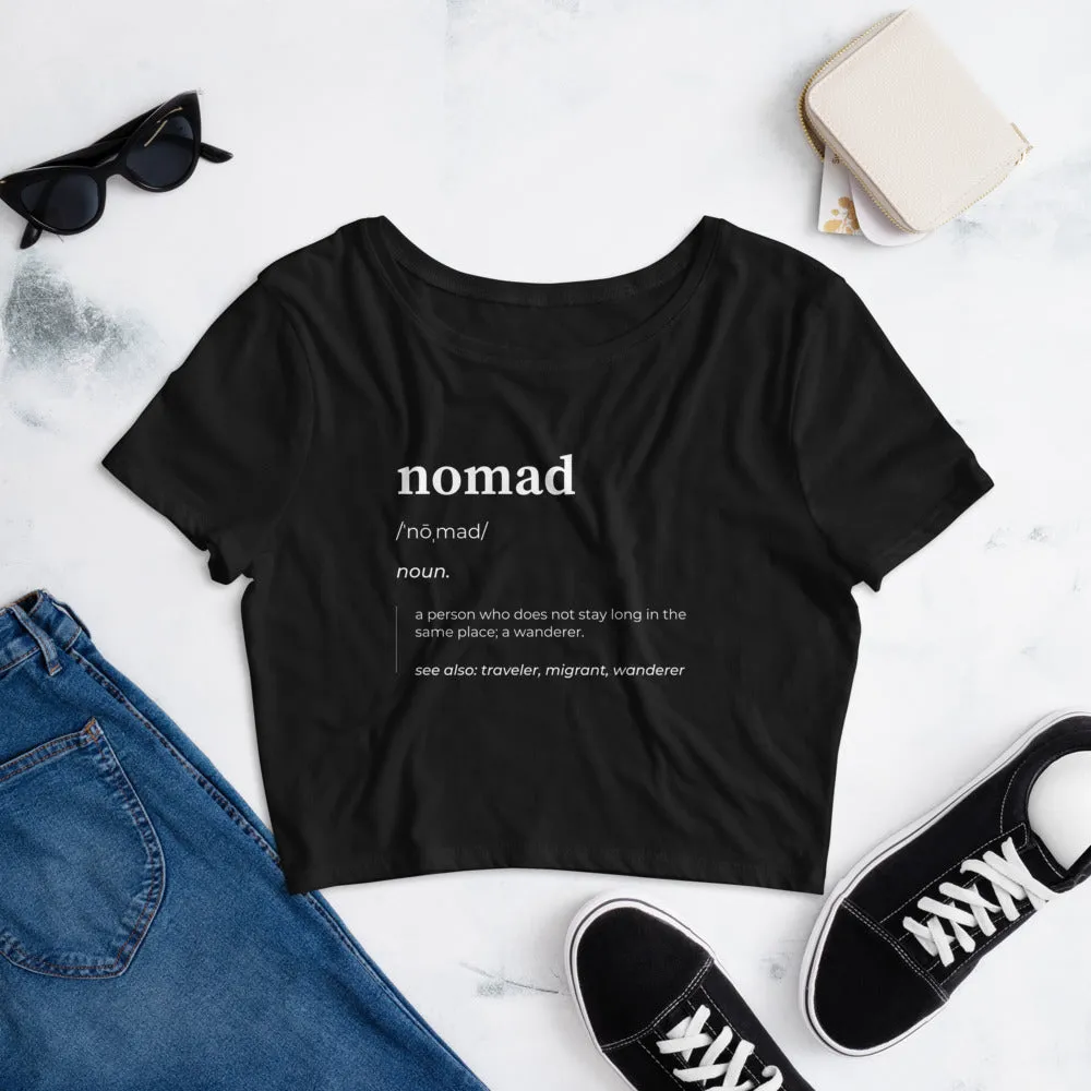 "Nomad Definition" Women’s Crop Tee