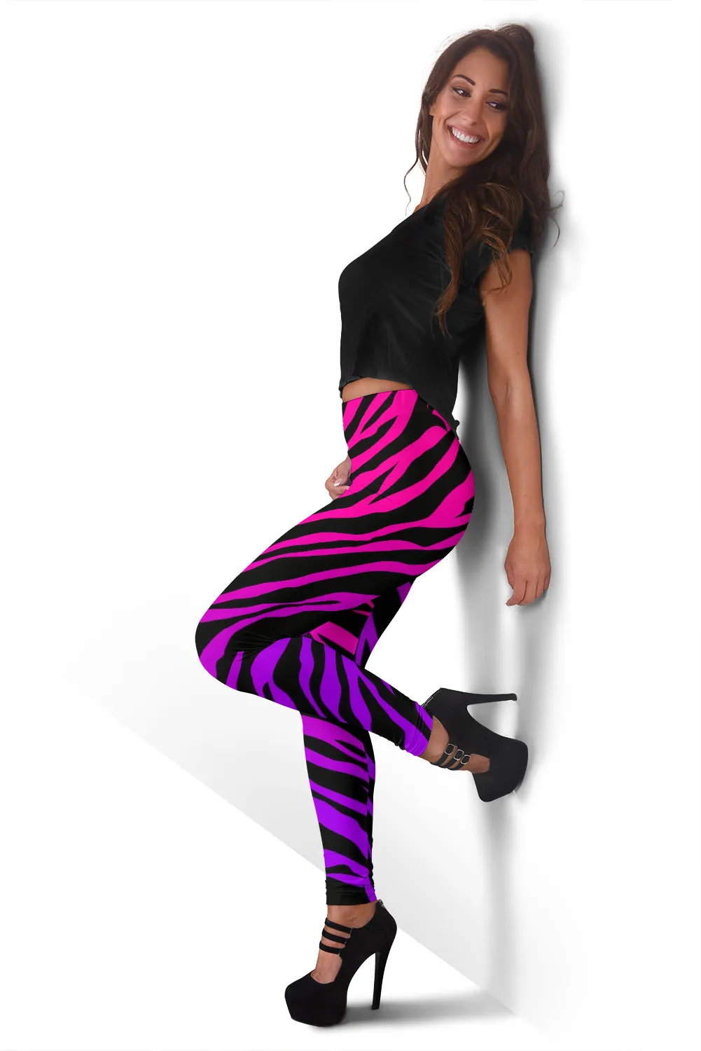 Rainbow Zebra Women's Leggings