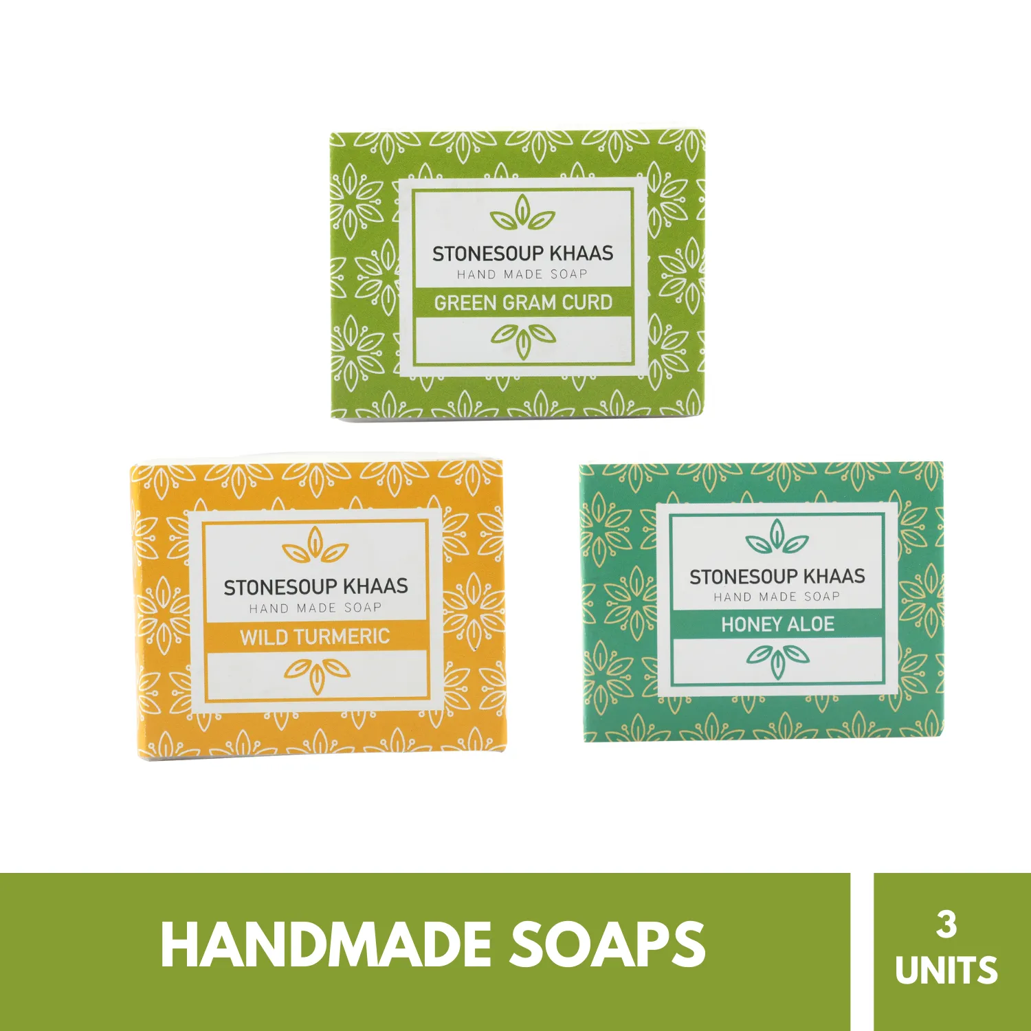 Raksha Bandhan Green Gift for Behen / Bhai: Body Soaps Combo