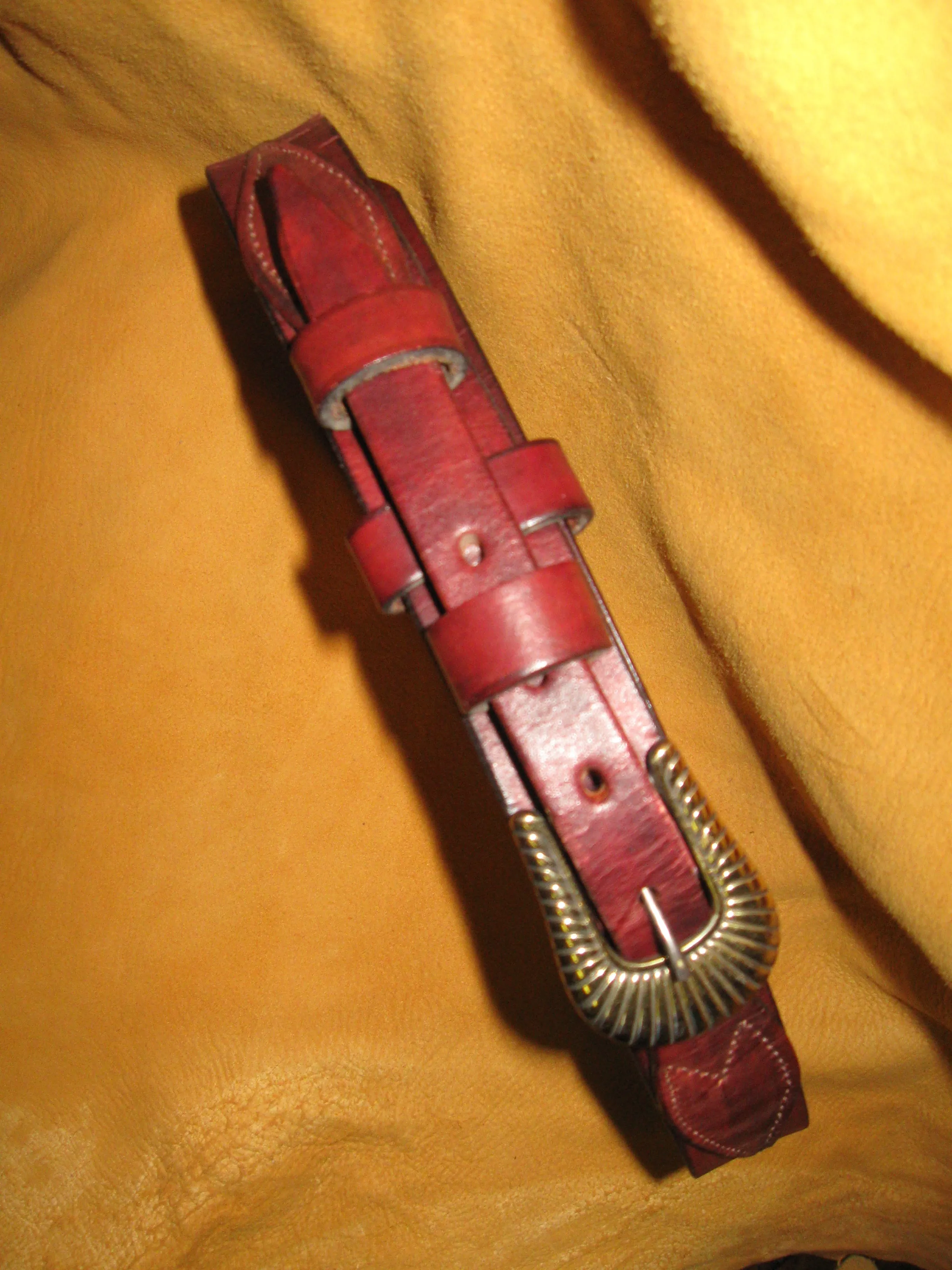 Ranger Style Women's Bridle Leather Belt
