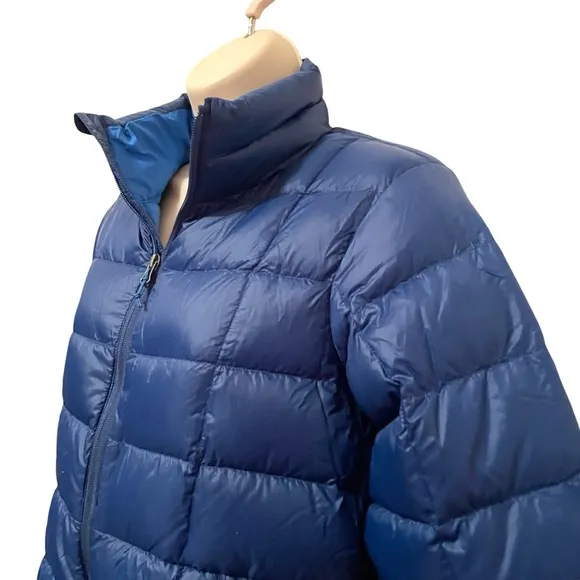 REI Co-Op Women’s Women's Puffer 650 Fill Down Jacket size Small Blue Warm!