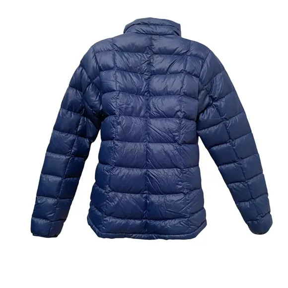 REI Co-Op Women’s Women's Puffer 650 Fill Down Jacket size Small Blue Warm!