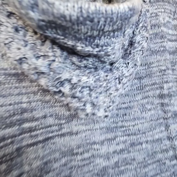 Retrofit Brand MFG Women's Knitting Hooded sweather Soft And Warm Gray/Blue XXL