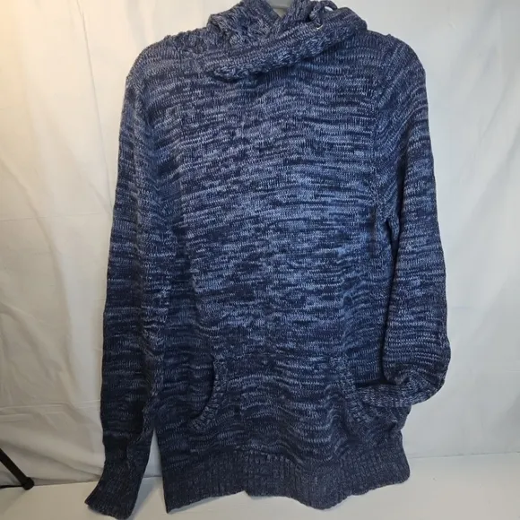 Retrofit Brand MFG Women's Knitting Hooded sweather Soft And Warm Gray/Blue XXL