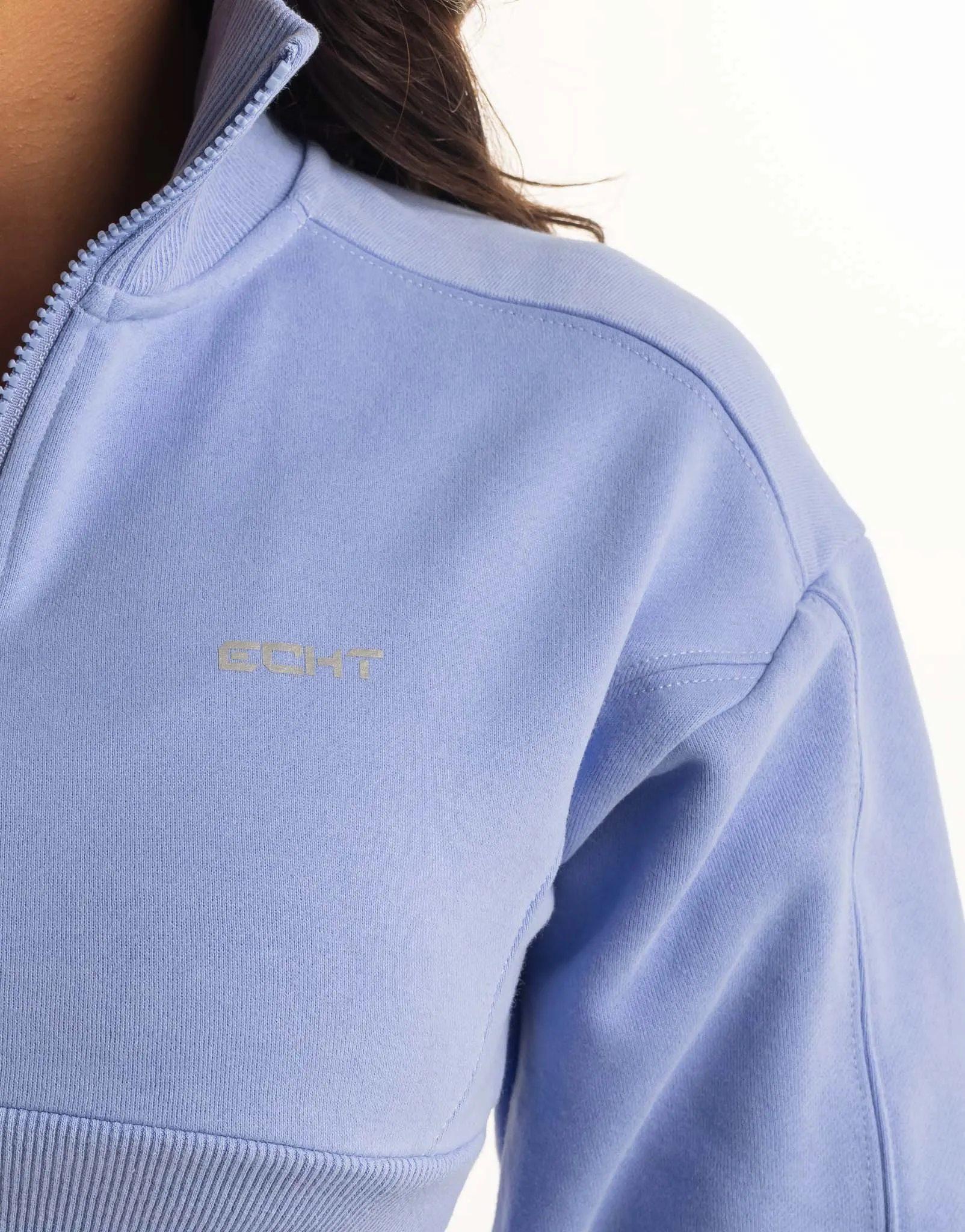 Revere 1/4 Zip Crewneck Sweater - Hydrangea Blue