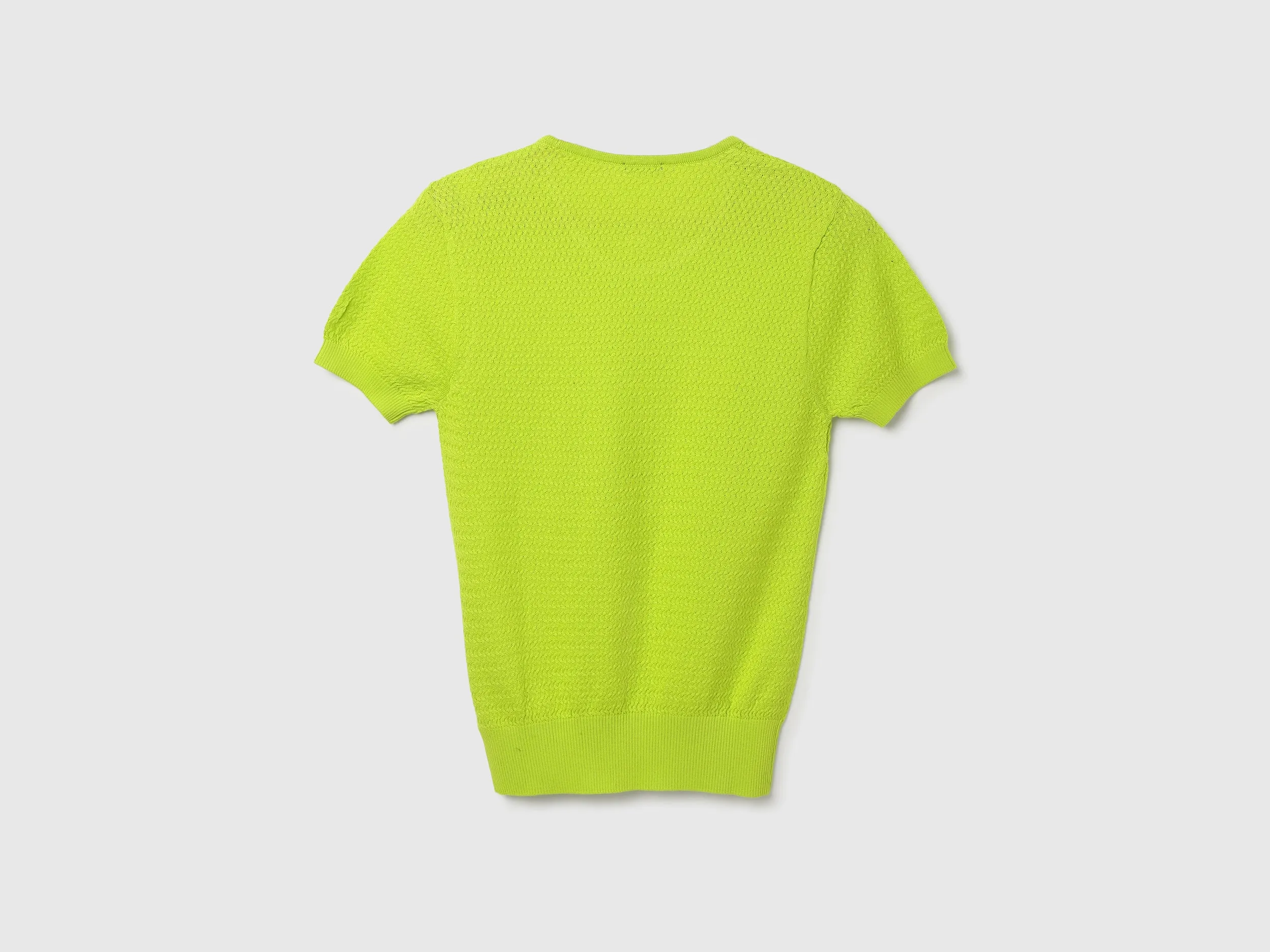 Round Neck Textured Top