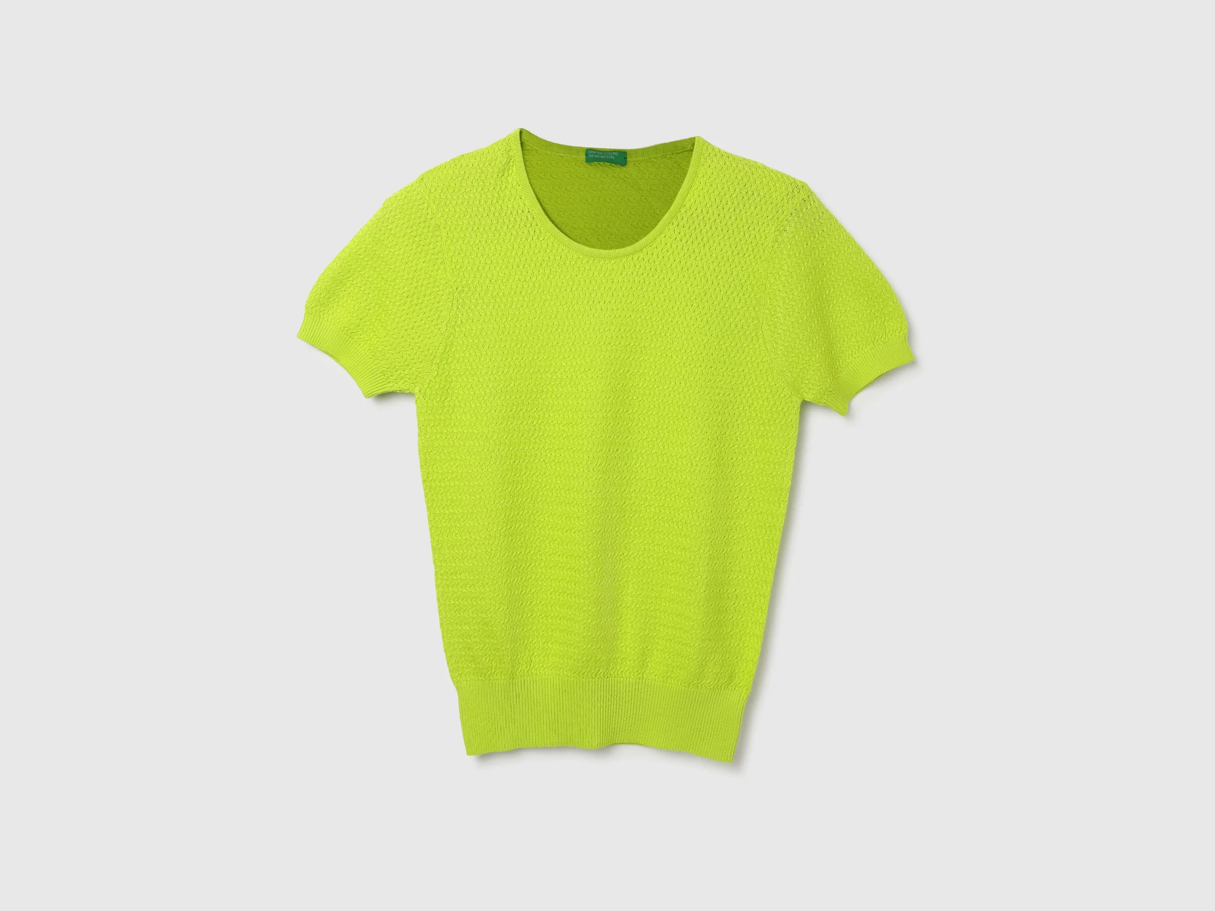 Round Neck Textured Top