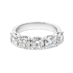 Safa Design 2.50 ct. Round Diamond 5 Stone Ring With Side Bezel Aquamarines