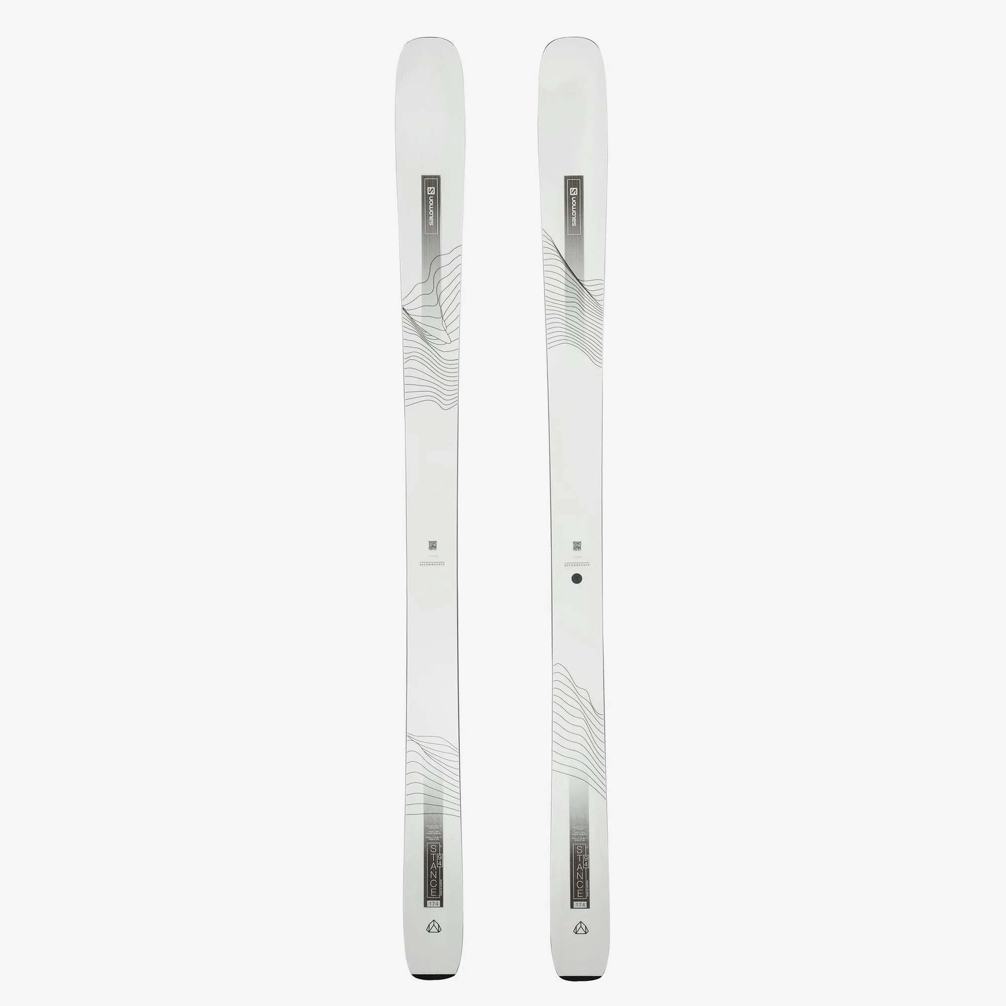 Salomon Stance W 94 Skis White Black - 2023