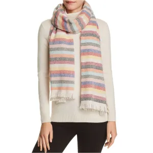 San Patrignano Women's Wool Cashmere Multi Stripe Oblong Scarf