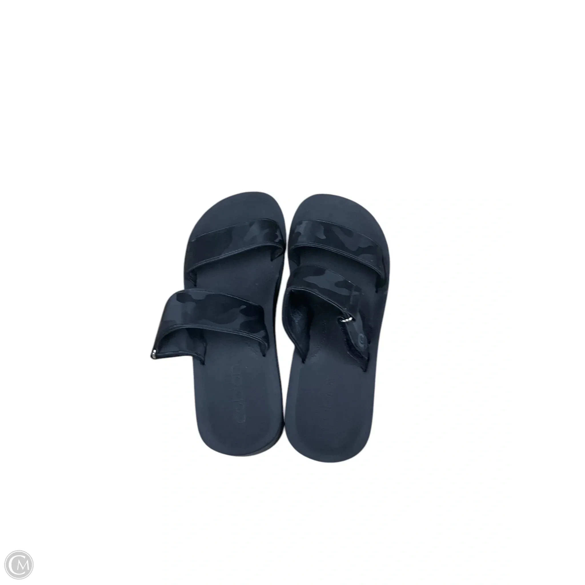 Sandals Flats By Clothes Mentor In Black, Size: 7