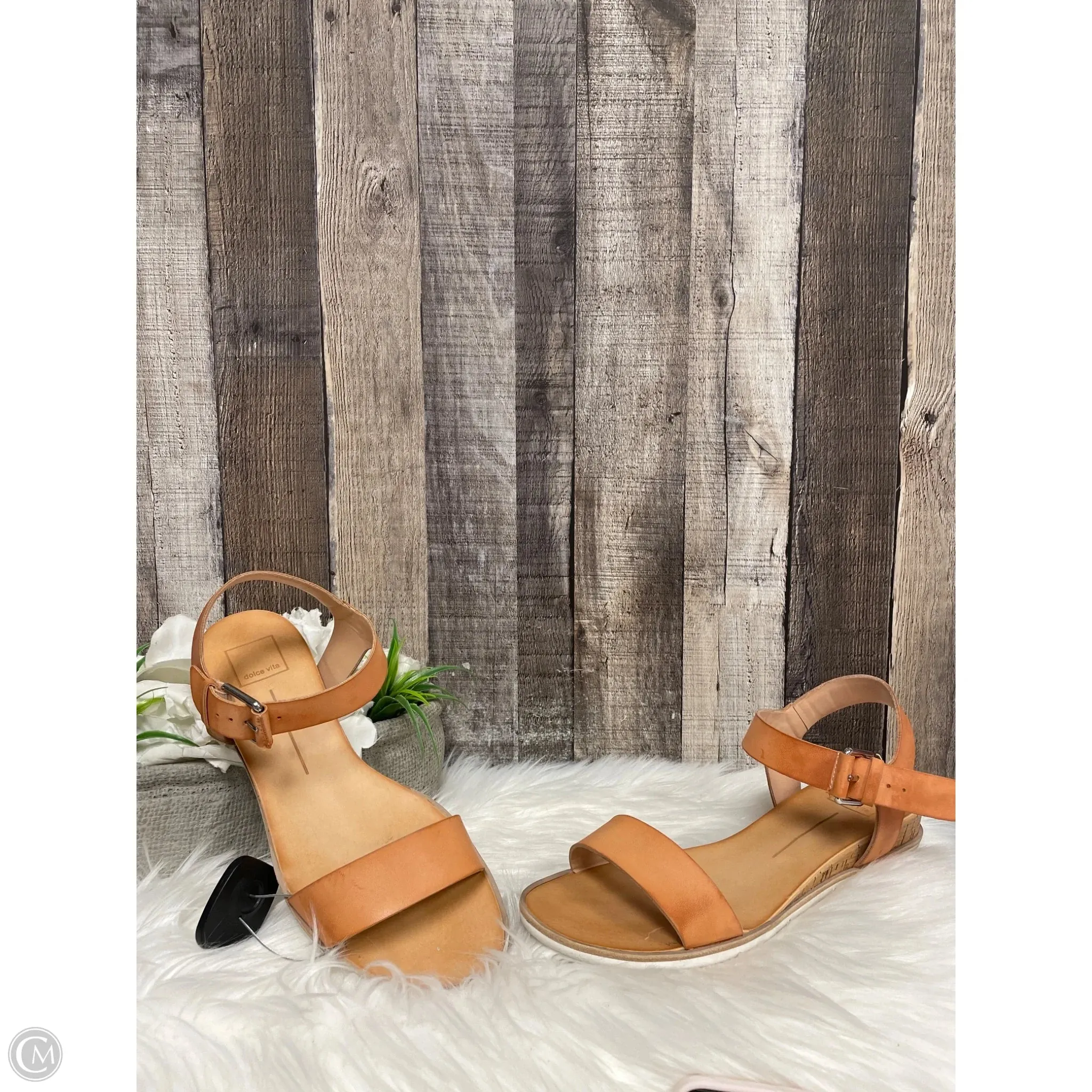 Sandals Flats By Dolce Vita In Tan, Size: 11