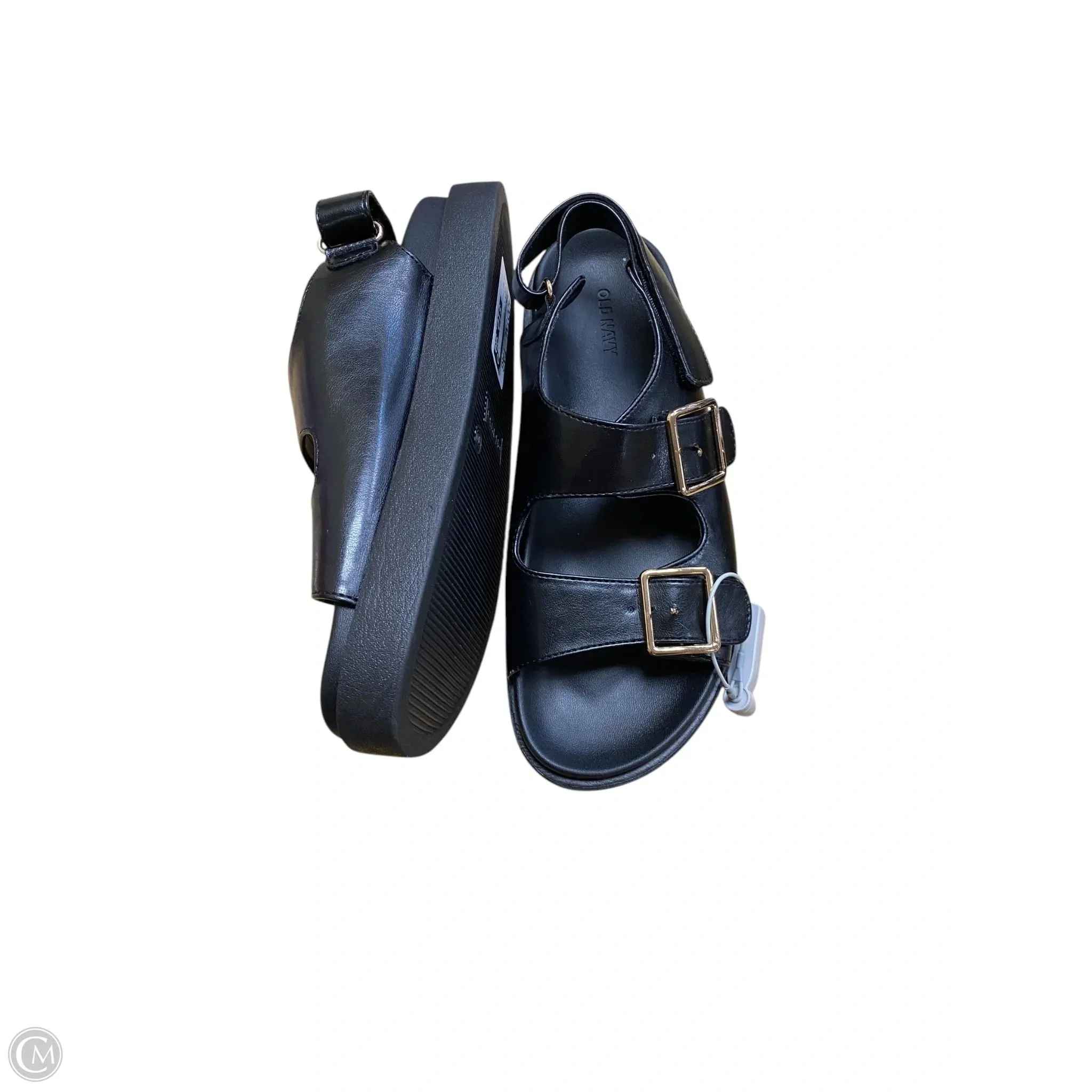 Sandals Flats By Old Navy In Black, Size: 10