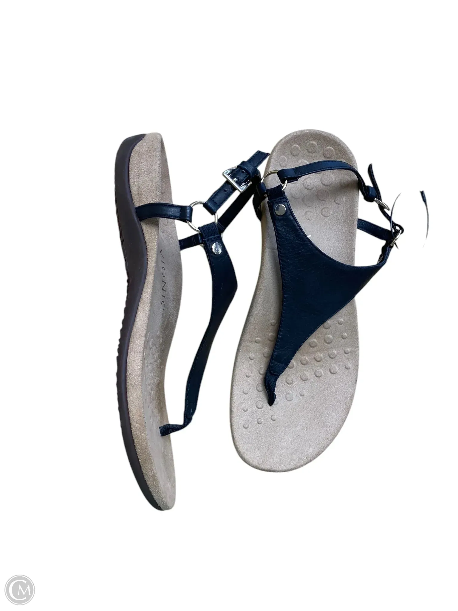 Sandals Flats By Vionic In Black, Size: 9