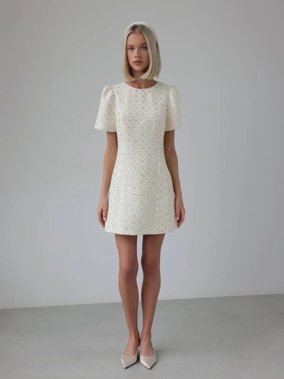 Sequin Embellished Mini Dress