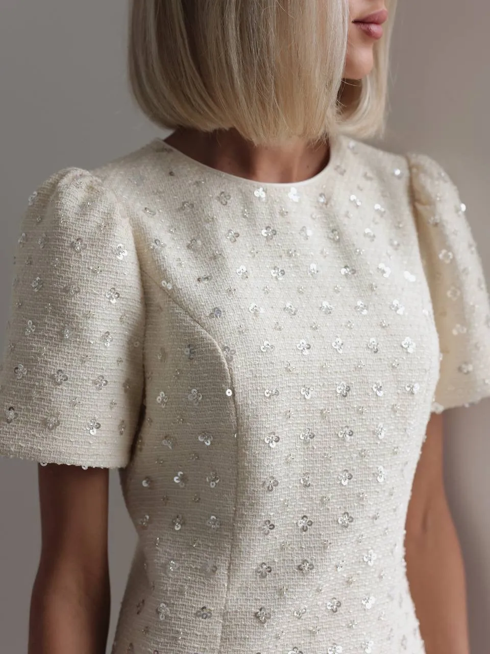 Sequin Embellished Mini Dress