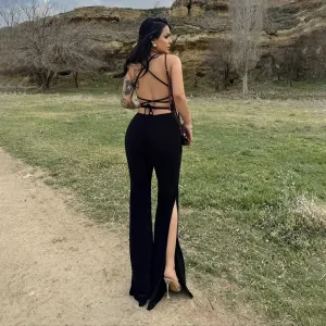 Sexy Bandage Backless Jumpsuits