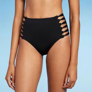 Shade & Shore Women's Knot Side High Waist Bikini Bottom