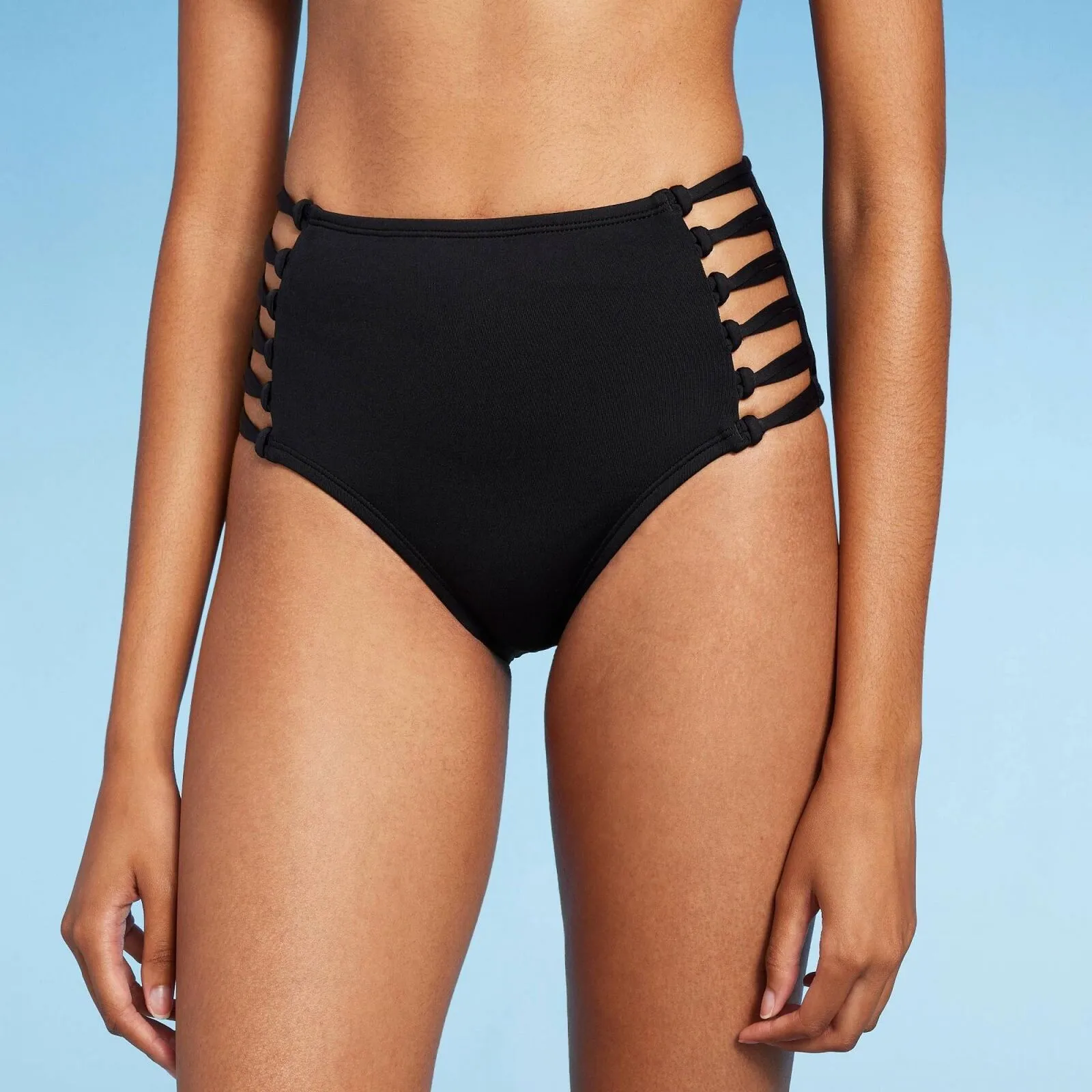 Shade & Shore Women's Knot Side High Waist Bikini Bottom