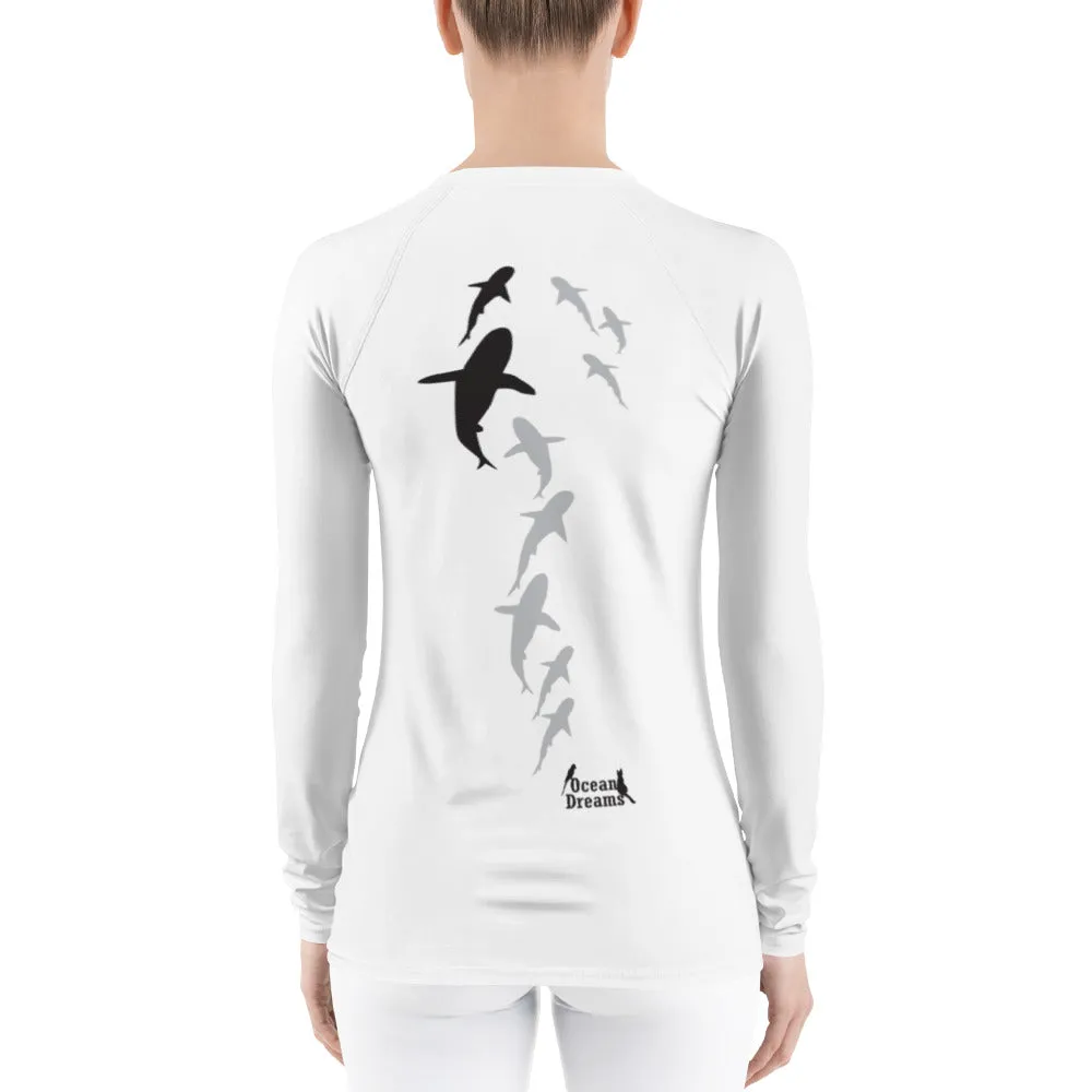 Shark Parade Women's Rash Guard