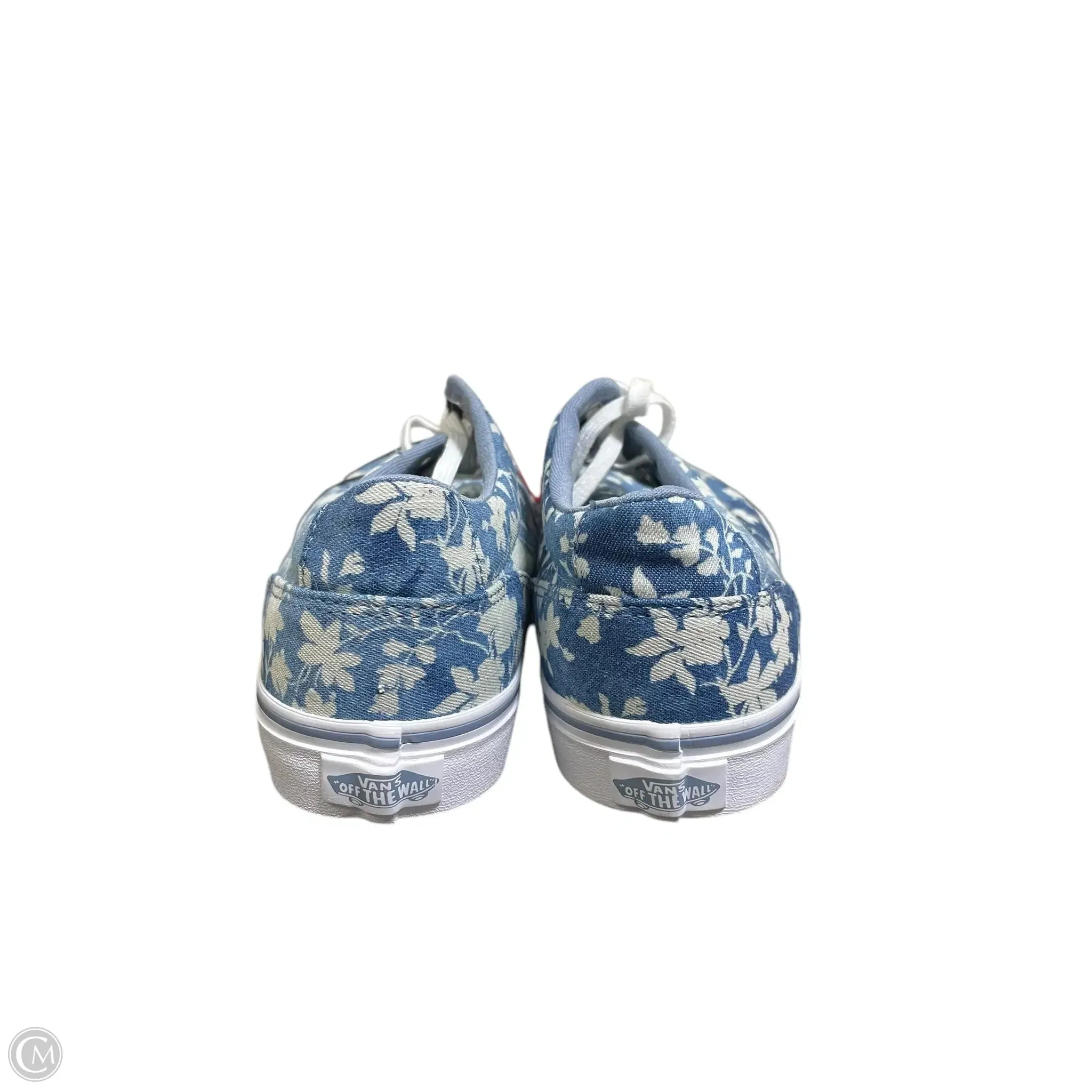 Shoes Flats By Vans In Blue, Size: 9.5