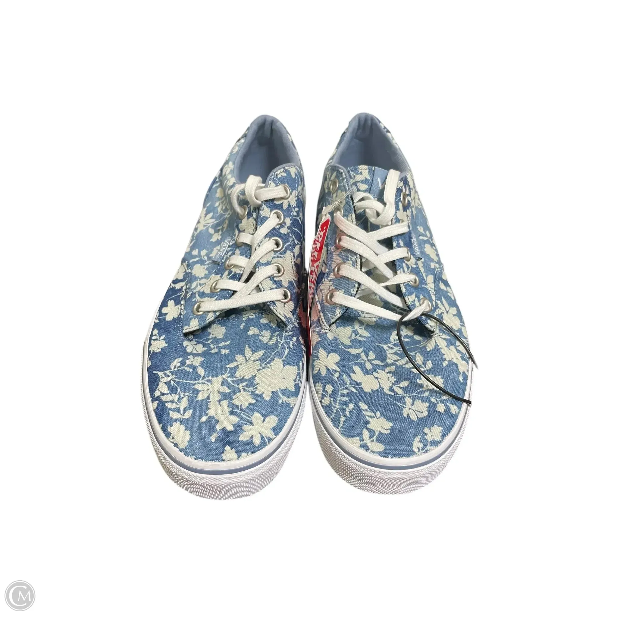 Shoes Flats By Vans In Blue, Size: 9.5