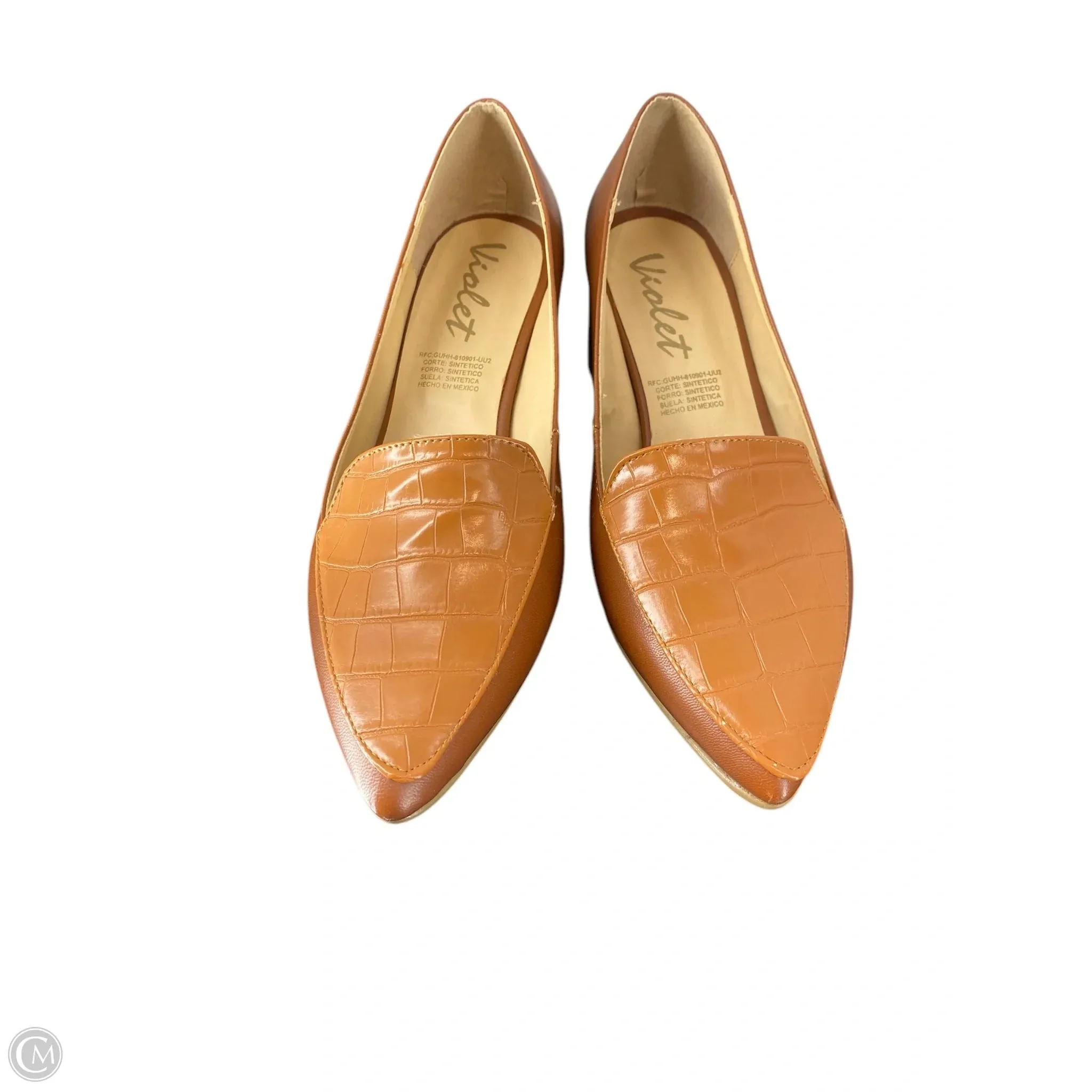 Shoes Heels Block By Clothes Mentor In Tan, Size: 7.5