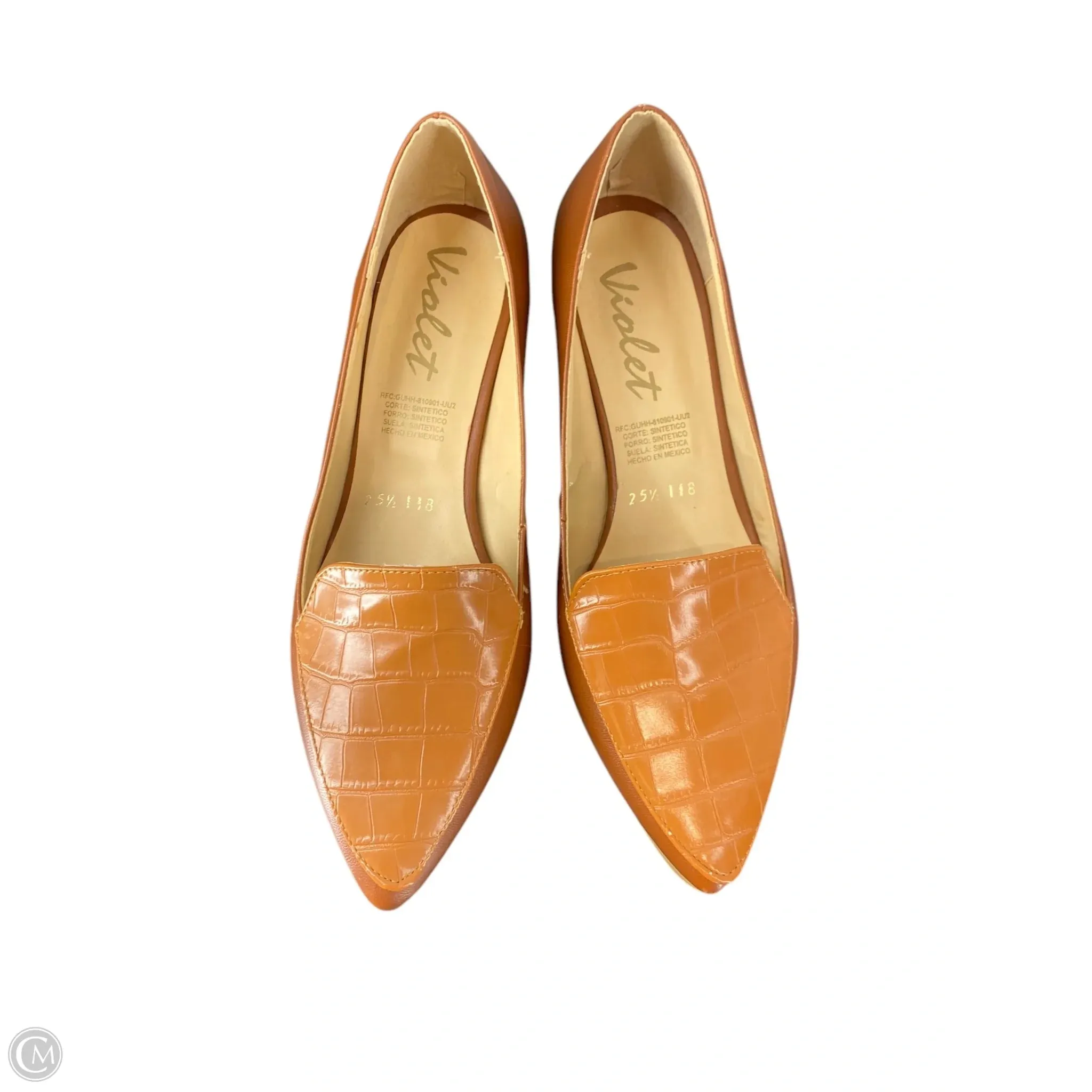 Shoes Heels Block By Clothes Mentor In Tan, Size: 7.5
