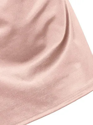 Side Slit Satin Sexy Short Homecoming Dress