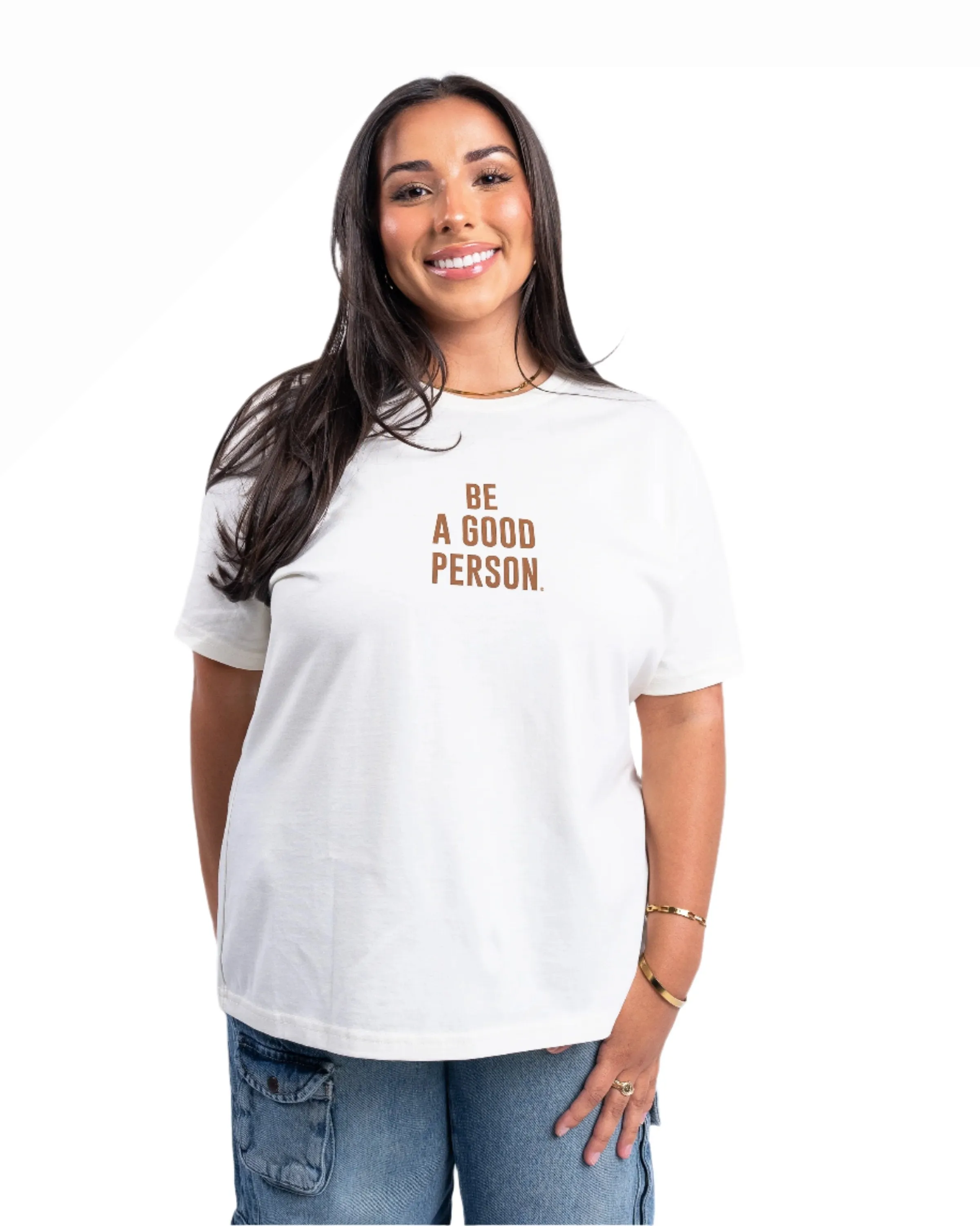 Signature T-Shirt - Women's Fit - Cream/Brown