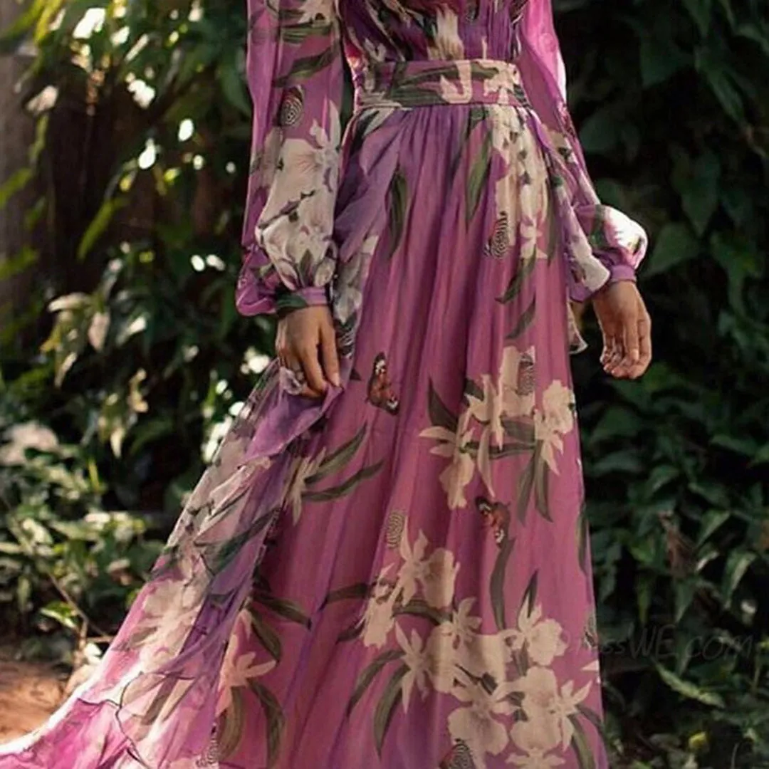 Silk Aura™ | Women's Long Dress | High-Quality Fabric, Flowing Design & Comfortable Fit