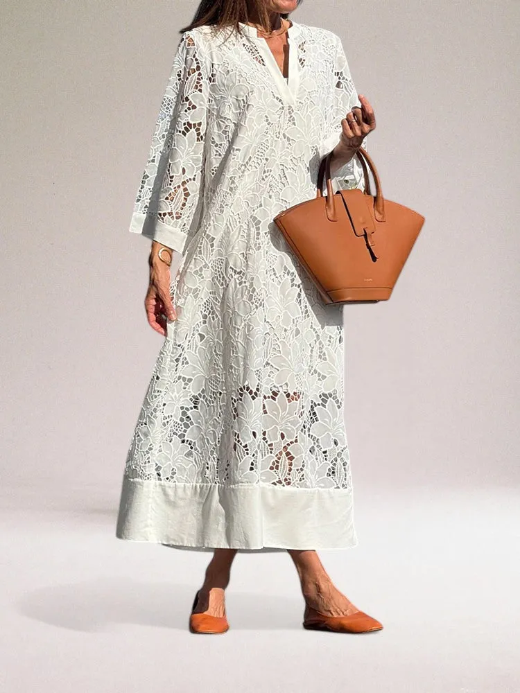 Simona® | Luxurious lace maxi dress