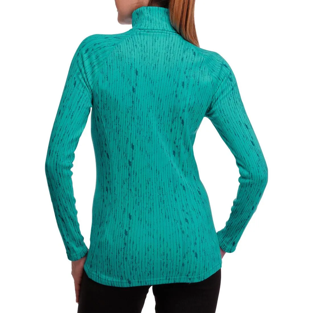 Simple Warm Women's Turtleneck Ski Base Layer - Blue