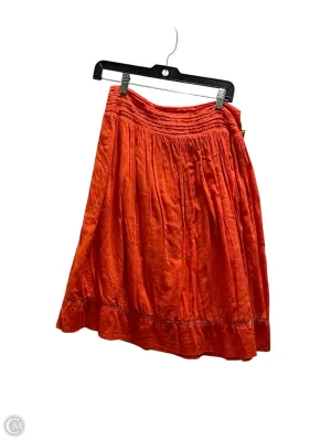 Skirt Midi By Studio West In Orange, Size: S